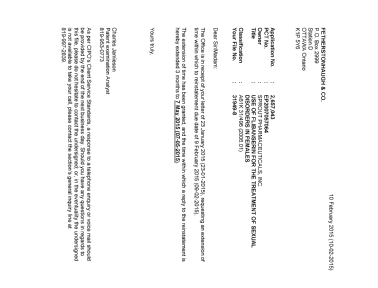 Canadian Patent Document 2657043. Correspondence 20150210. Image 1 of 1