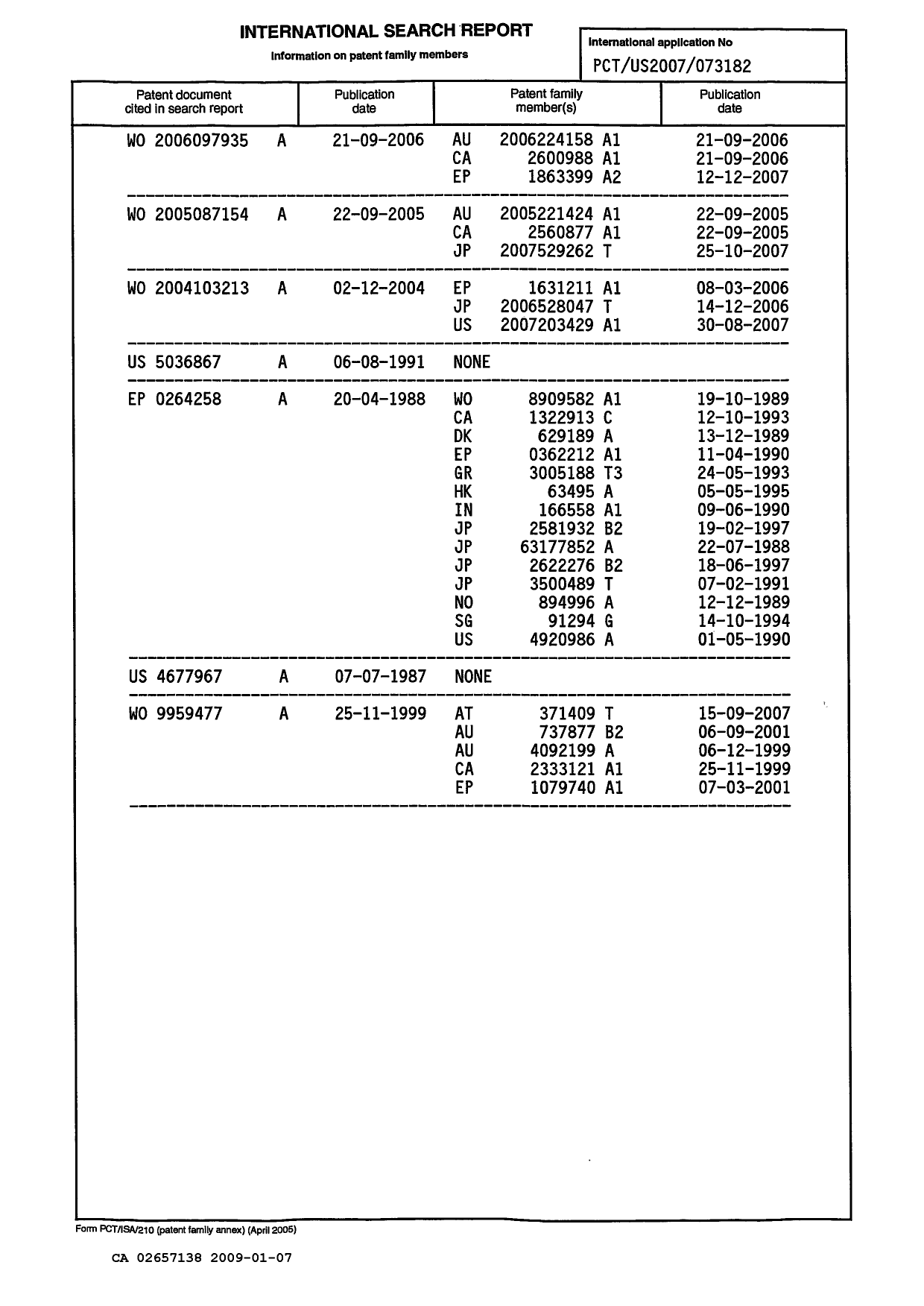 Document de brevet canadien 2657138. PCT 20081207. Image 3 de 3