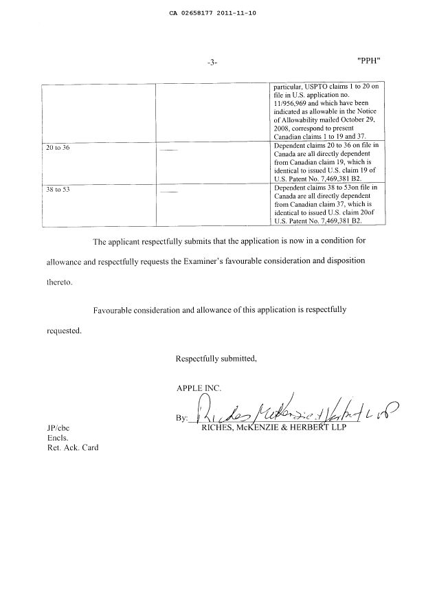 Canadian Patent Document 2658177. Prosecution-Amendment 20111110. Image 3 of 3