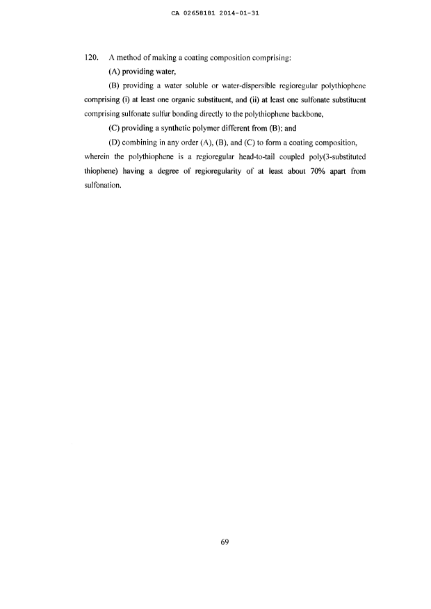 Canadian Patent Document 2658181. Prosecution-Amendment 20140131. Image 47 of 47