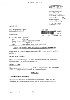 Document de brevet canadien 2658304. Poursuite-Amendment 20140425. Image 1 de 13