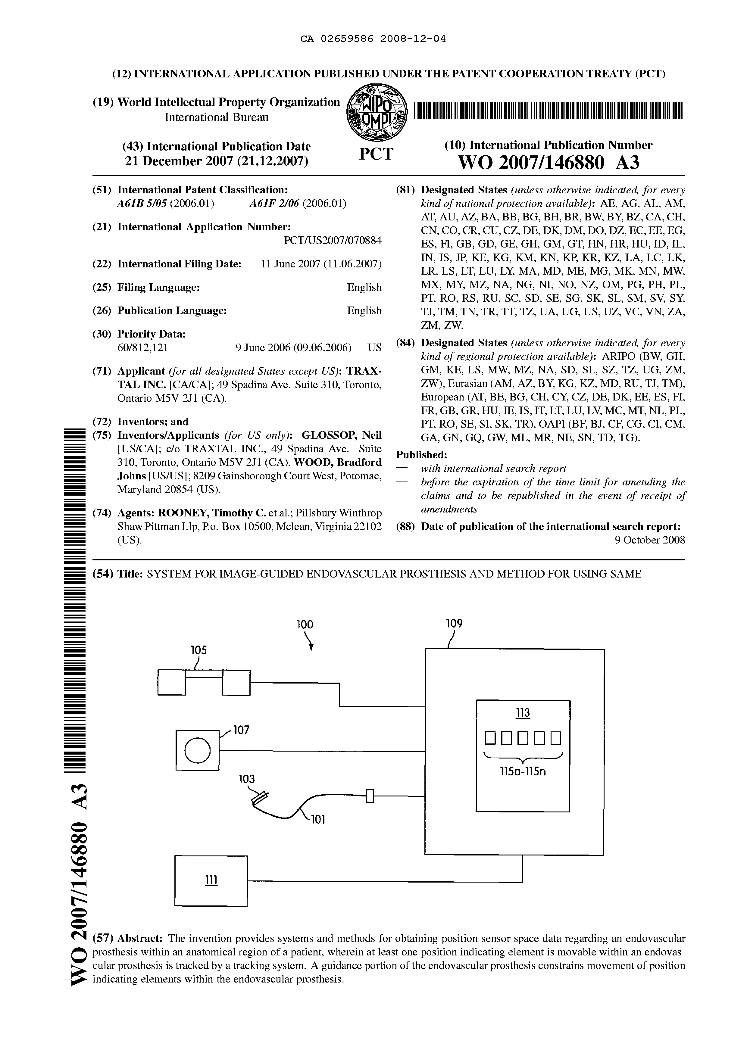 Canadian Patent Document 2659586. Abstract 20081204. Image 1 of 1