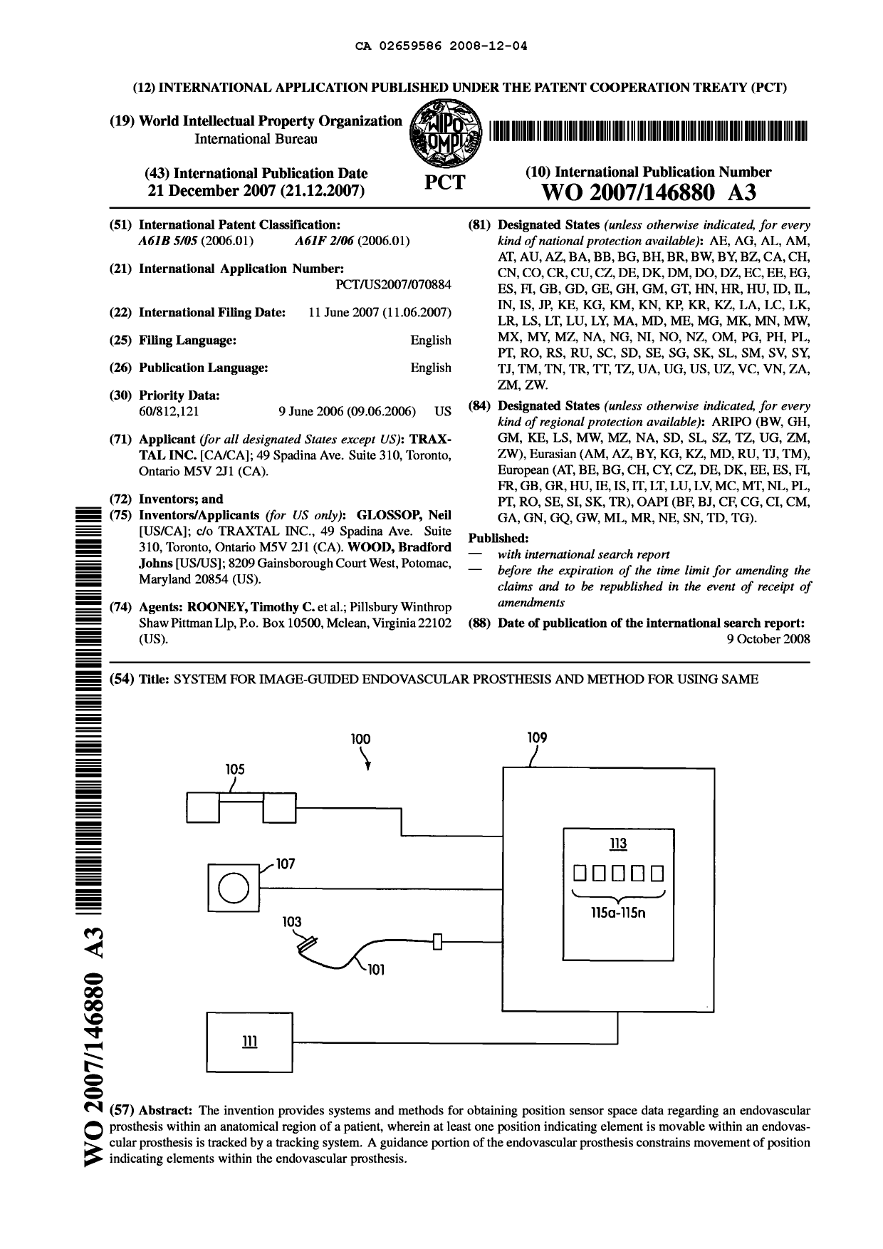 Document de brevet canadien 2659586. Abrégé 20081204. Image 1 de 1