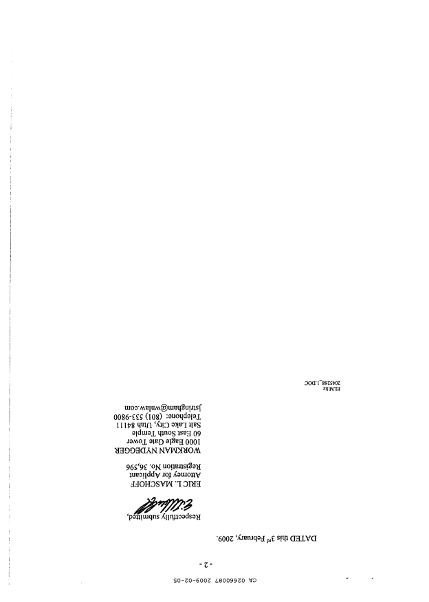 Canadian Patent Document 2660087. PCT 20090205. Image 2 of 7