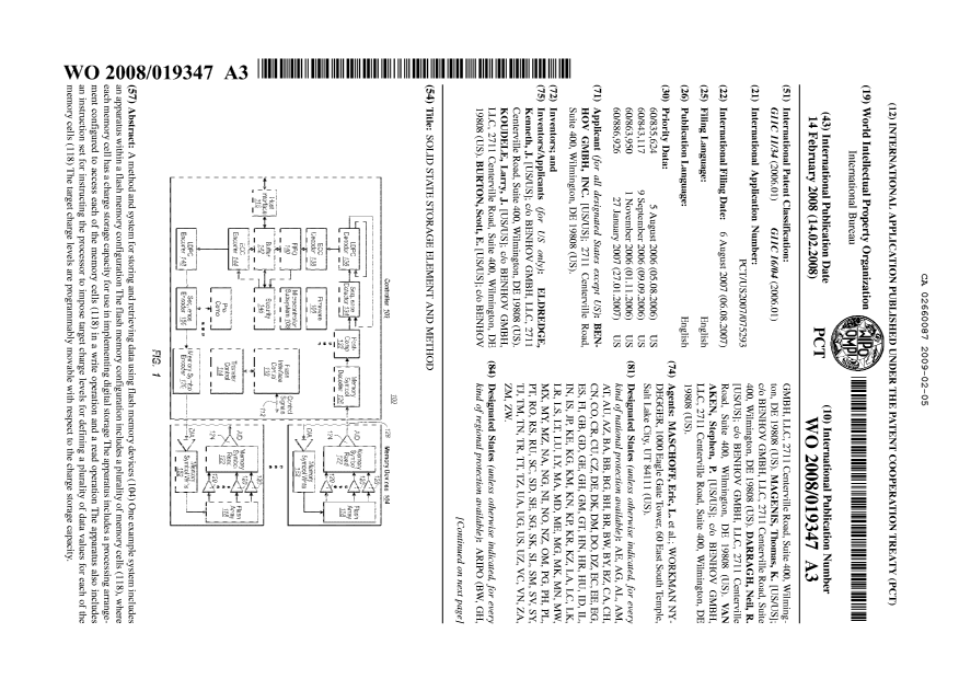 Canadian Patent Document 2660087. PCT 20090205. Image 6 of 7