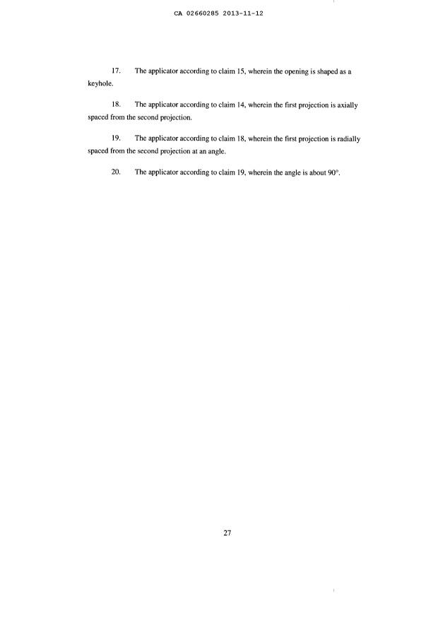 Document de brevet canadien 2660285. Revendications 20131112. Image 4 de 4