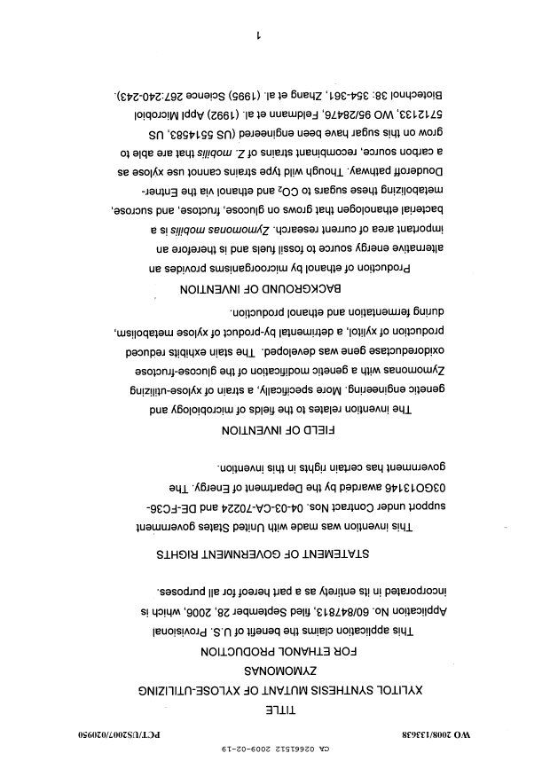 Canadian Patent Document 2661512. Description 20081219. Image 1 of 77