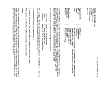 Document de brevet canadien 2663222. Poursuite-Amendment 20131212. Image 1 de 2
