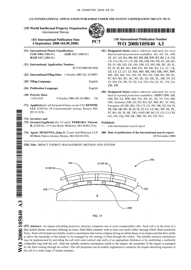 Document de brevet canadien 2663728. Abrégé 20090401. Image 1 de 1