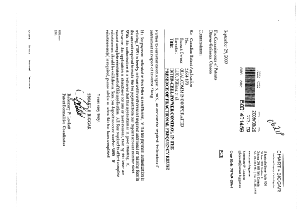 Canadian Patent Document 2664170. Correspondence 20090929. Image 1 of 2