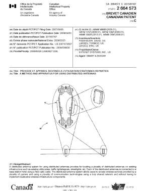 Document de brevet canadien 2664573. Page couverture 20150629. Image 1 de 1