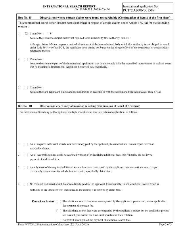 Document de brevet canadien 2664629. PCT 20090326. Image 2 de 3