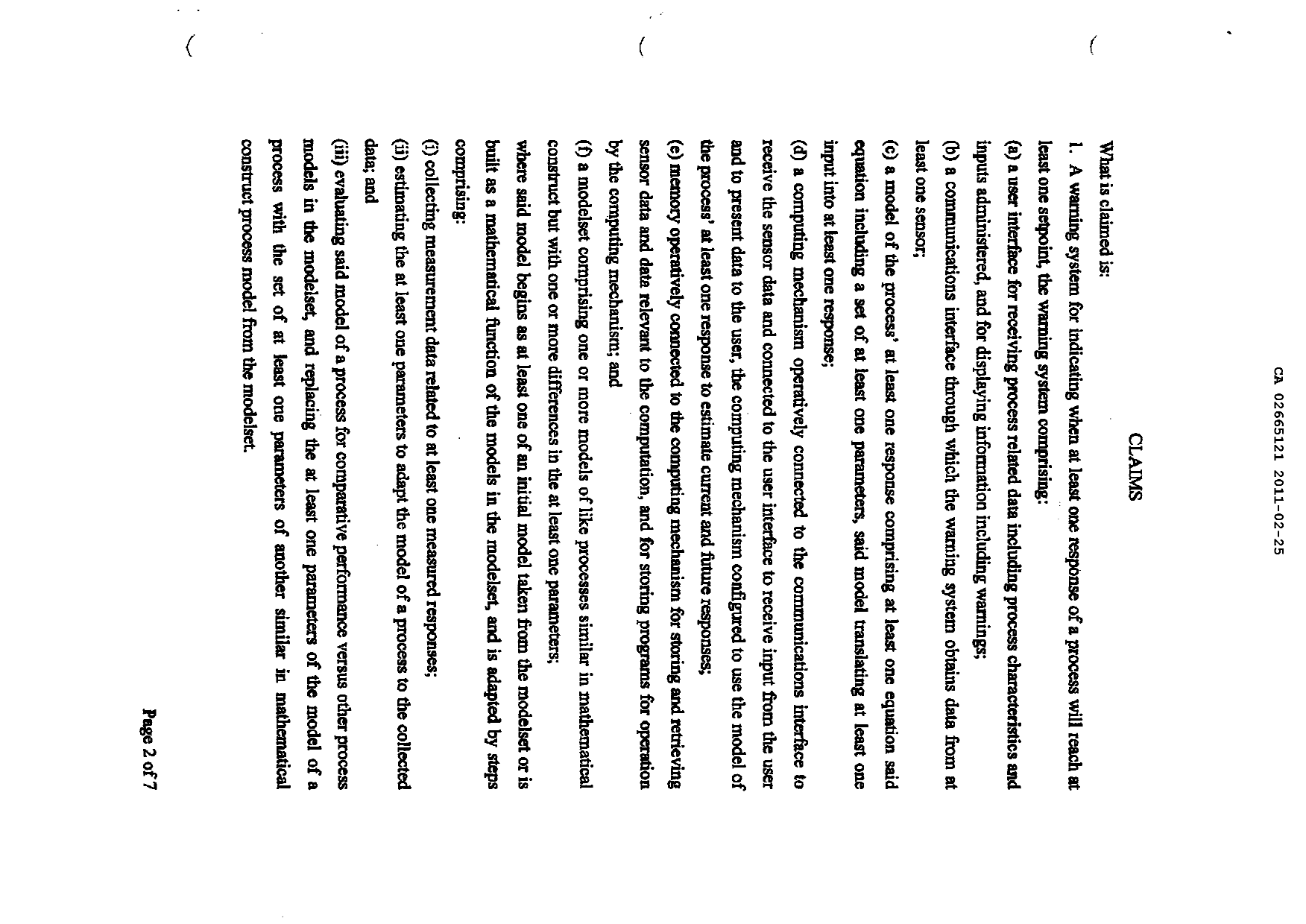 Document de brevet canadien 2665121. Poursuite-Amendment 20101225. Image 2 de 7