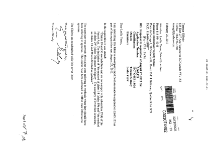 Document de brevet canadien 2665121. Poursuite-Amendment 20121221. Image 1 de 7