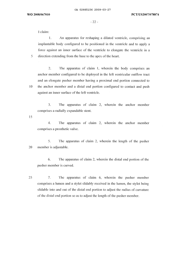 Document de brevet canadien 2665156. Revendications 20090327. Image 1 de 3