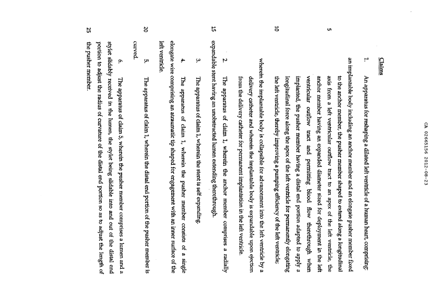 Document de brevet canadien 2665156. Revendications 20120823. Image 1 de 2