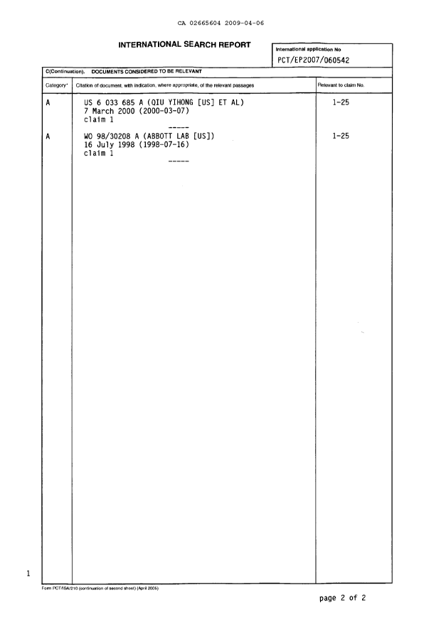 Document de brevet canadien 2665604. PCT 20090406. Image 3 de 4