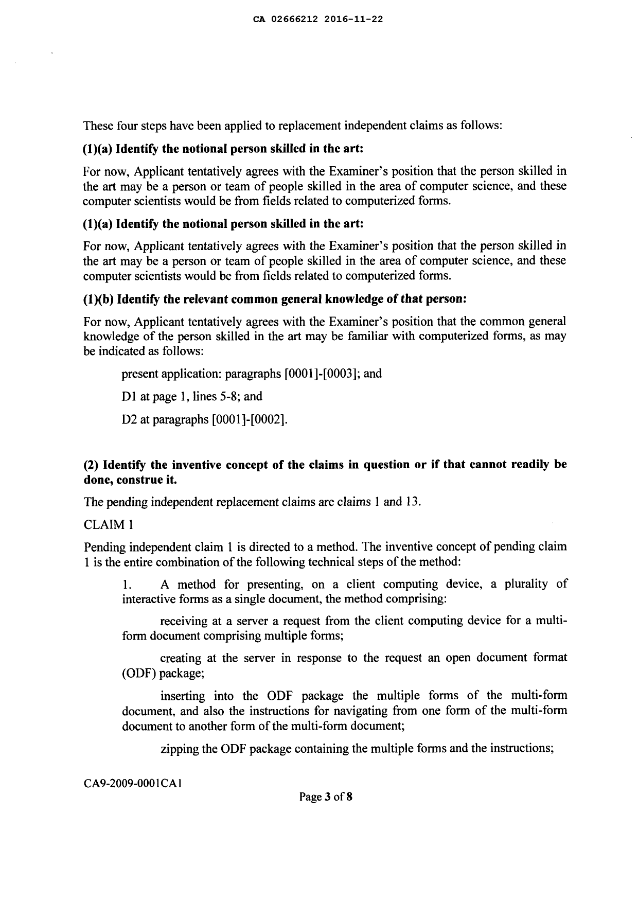 Canadian Patent Document 2666212. Prosecution-Amendment 20151222. Image 3 of 14