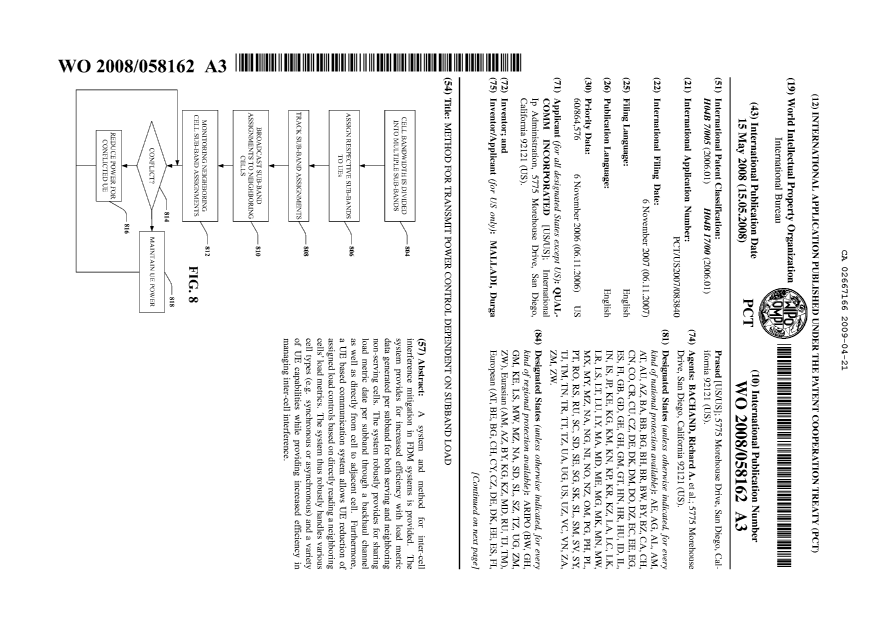 Document de brevet canadien 2667166. Abrégé 20090421. Image 1 de 2