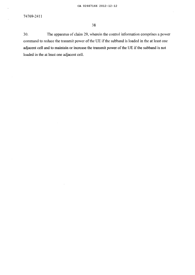 Document de brevet canadien 2667166. Revendications 20121212. Image 9 de 9