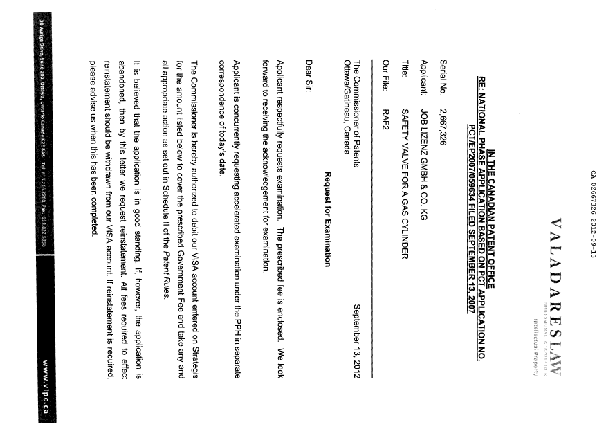Canadian Patent Document 2667326. Prosecution-Amendment 20111213. Image 2 of 3