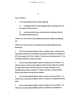 Document de brevet canadien 2668167. Revendications 20120227. Image 1 de 2