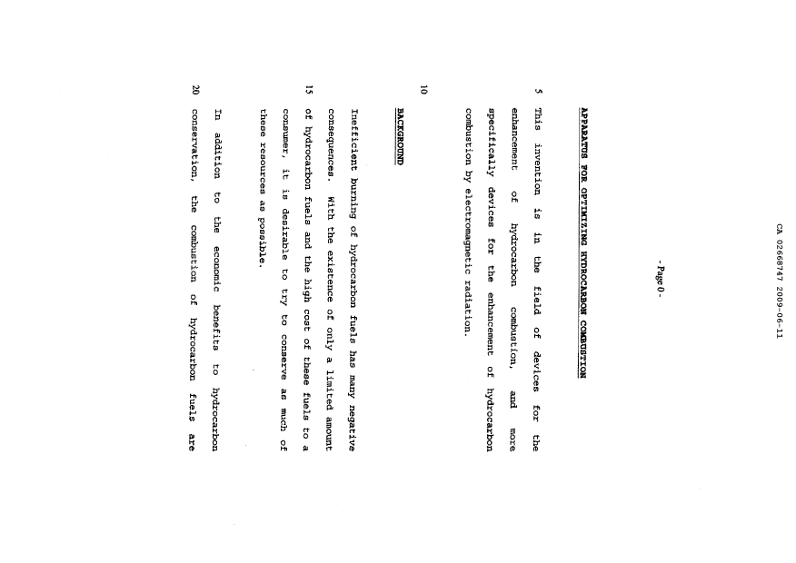 Document de brevet canadien 2668747. Description 20090611. Image 1 de 23