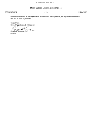 Canadian Patent Document 2669294. Final Fee 20150713. Image 2 of 2