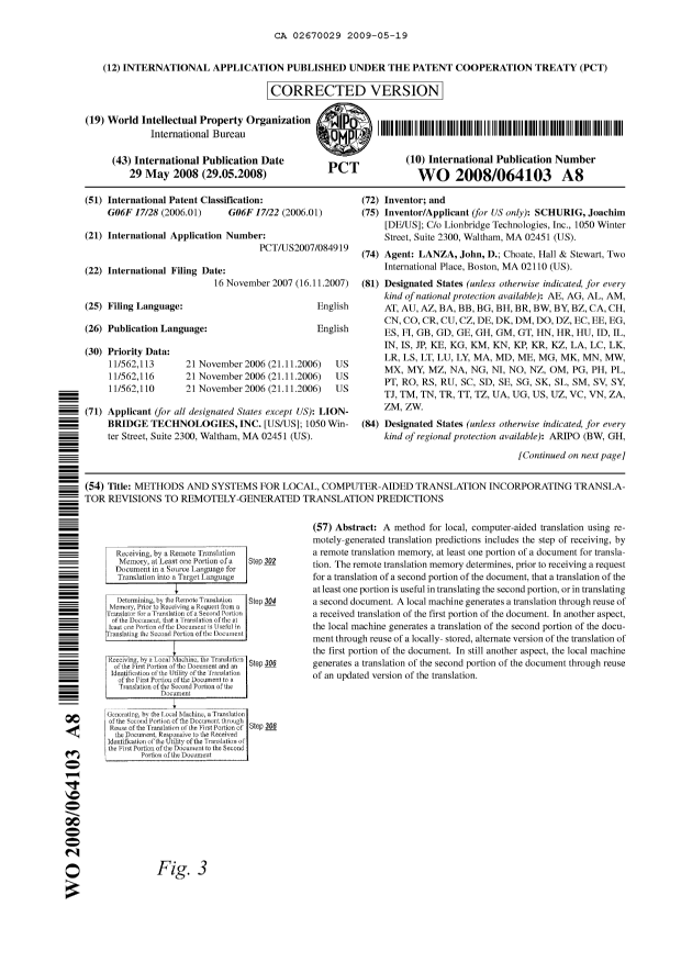 Document de brevet canadien 2670029. Abrégé 20090519. Image 1 de 2