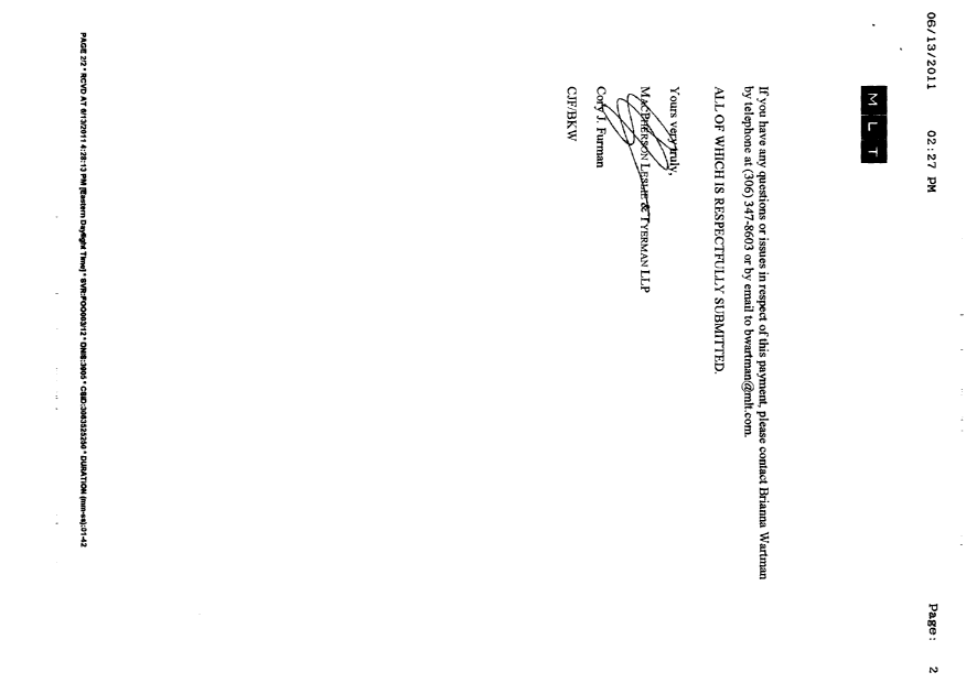 Canadian Patent Document 2670874. Correspondence 20110613. Image 2 of 2