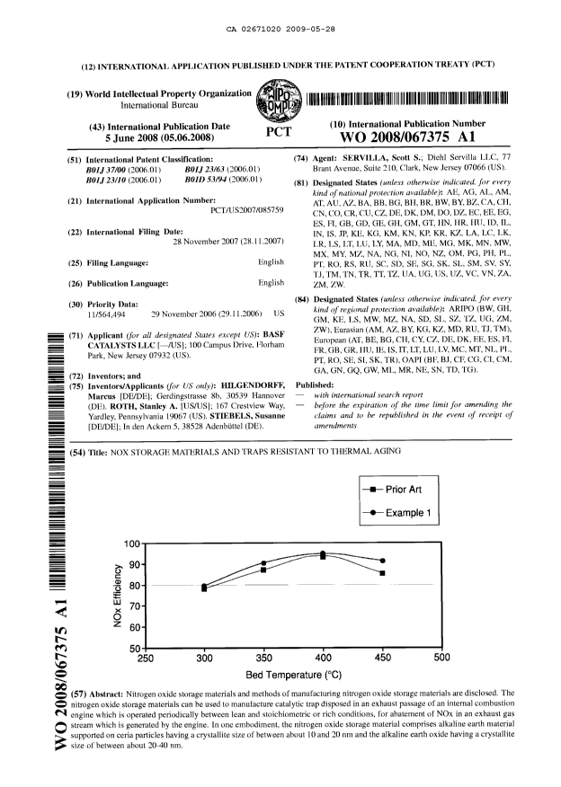 Document de brevet canadien 2671020. Abrégé 20090528. Image 1 de 1