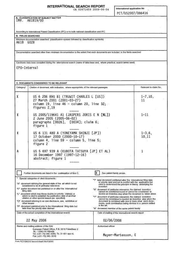 Document de brevet canadien 2671659. PCT 20090604. Image 2 de 7