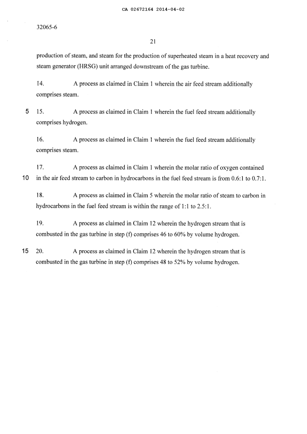 Document de brevet canadien 2672164. Revendications 20140402. Image 4 de 4