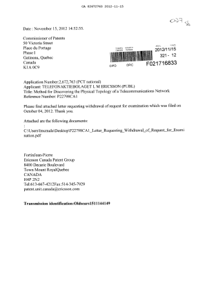 Document de brevet canadien 2672763. Poursuite-Amendment 20121115. Image 1 de 2