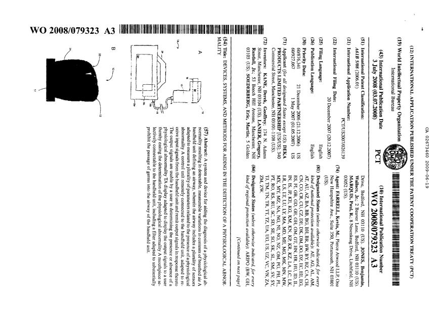 Canadian Patent Document 2673460. PCT 20090619. Image 3 of 4