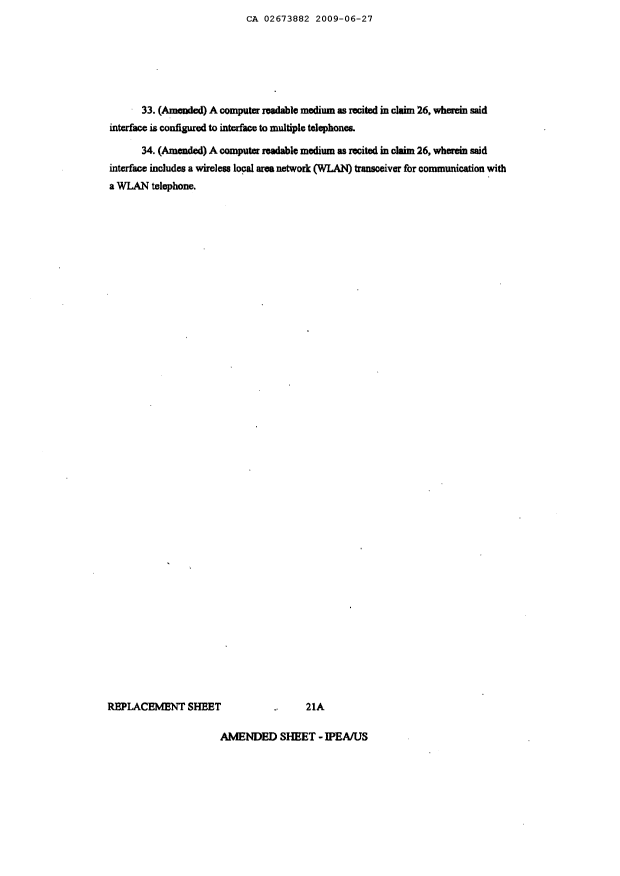 Canadian Patent Document 2673882. PCT 20090627. Image 16 of 17