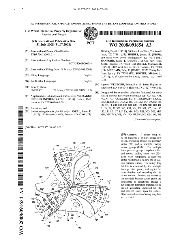 Document de brevet canadien 2675070. PCT 20090709. Image 1 de 28