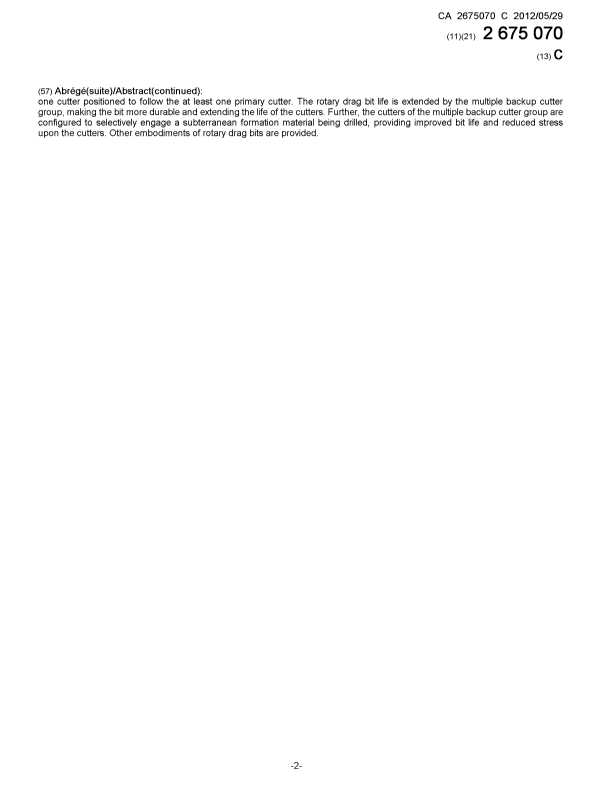 Document de brevet canadien 2675070. Page couverture 20120507. Image 2 de 2