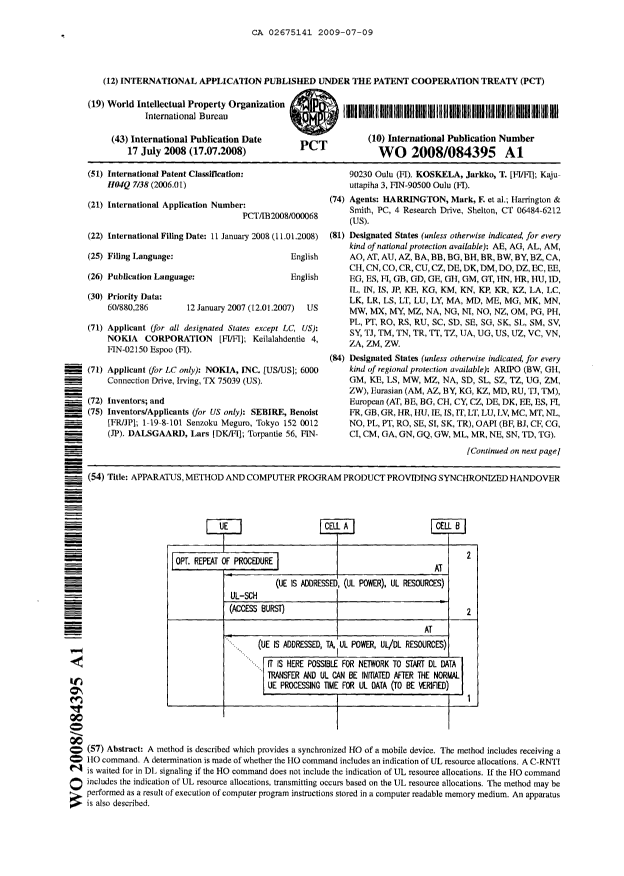 Document de brevet canadien 2675141. PCT 20090709. Image 5 de 6