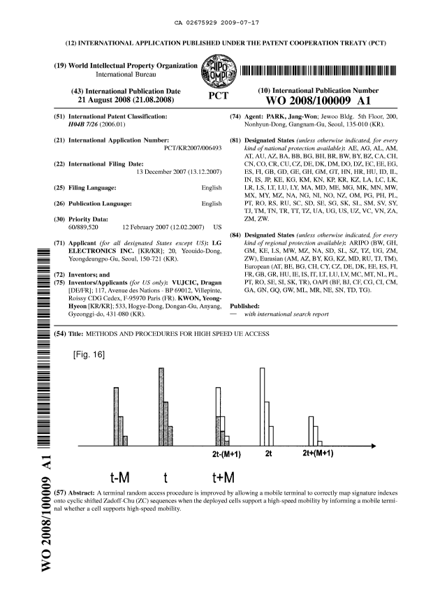 Document de brevet canadien 2675929. Abrégé 20090717. Image 1 de 1