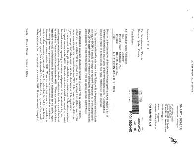 Document de brevet canadien 2676030. Poursuite-Amendment 20141202. Image 1 de 2