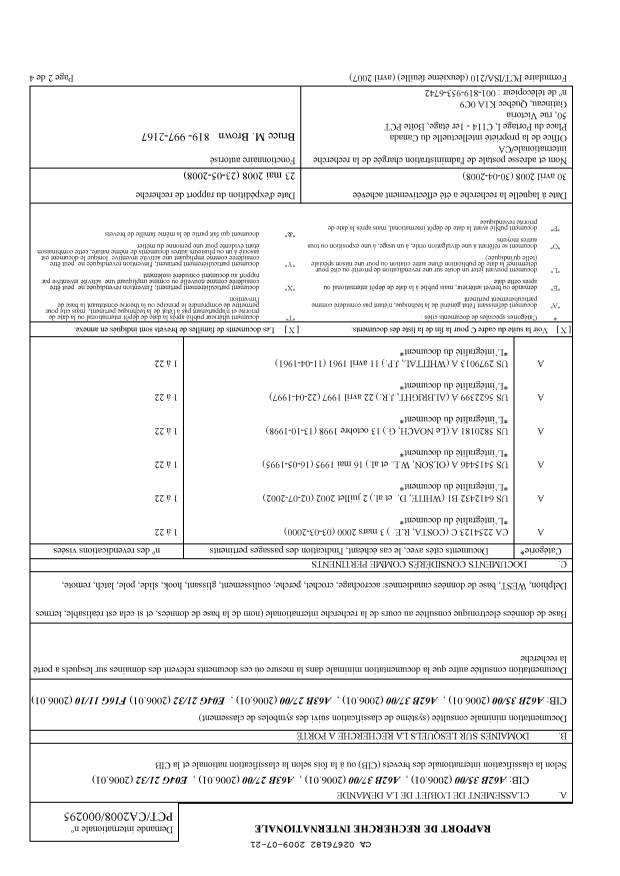 Document de brevet canadien 2676182. PCT 20090721. Image 1 de 3