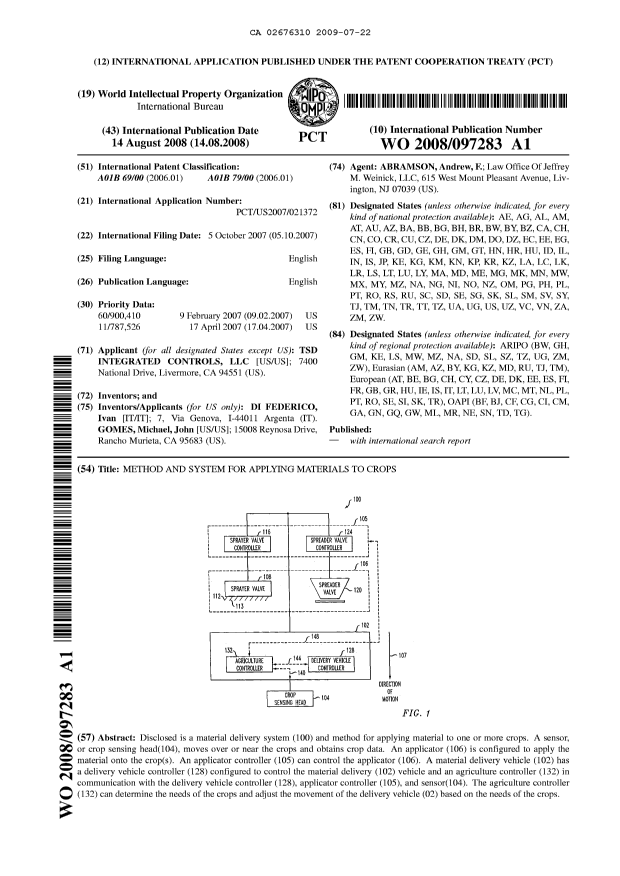 Document de brevet canadien 2676310. Abrégé 20090722. Image 1 de 1