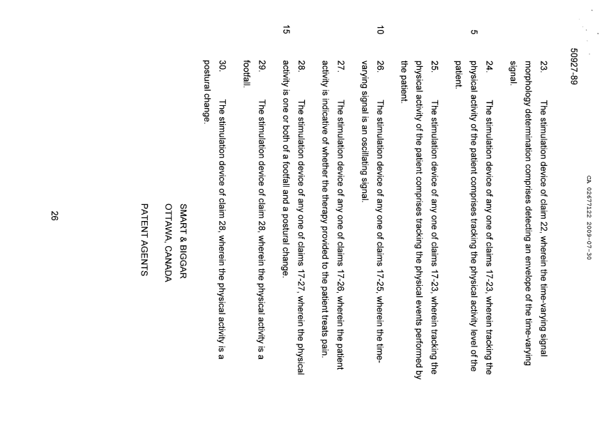 Canadian Patent Document 2677122. Prosecution-Amendment 20090730. Image 11 of 11