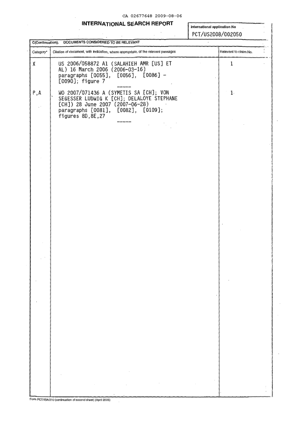 Document de brevet canadien 2677648. PCT 20081206. Image 2 de 4
