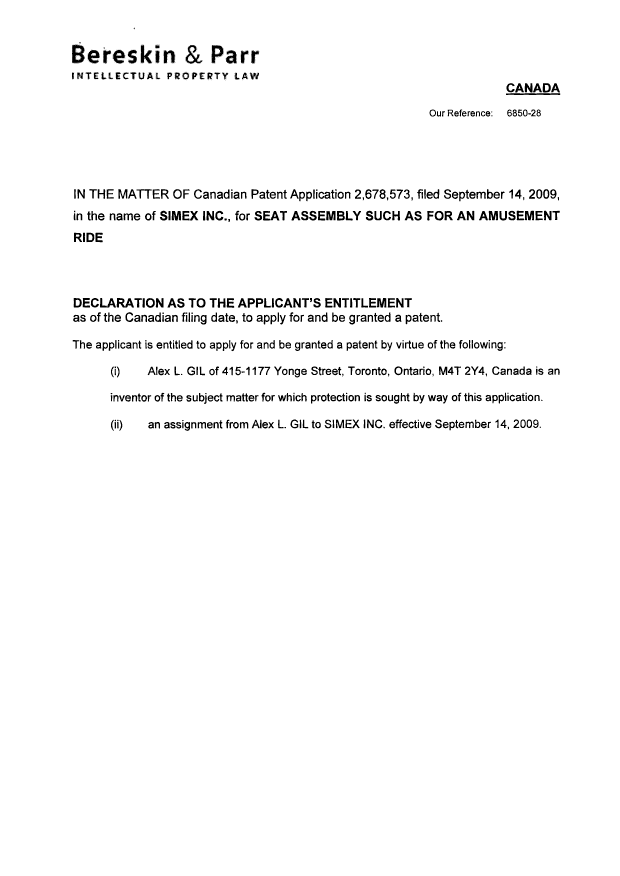 Canadian Patent Document 2678573. Correspondence 20091214. Image 3 of 3