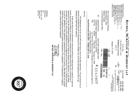 Document de brevet canadien 2679027. Paiement de taxe périodique 20160127. Image 1 de 1