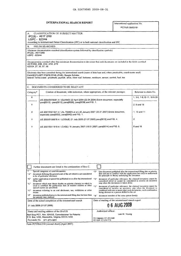 Document de brevet canadien 2679585. PCT 20090831. Image 7 de 7
