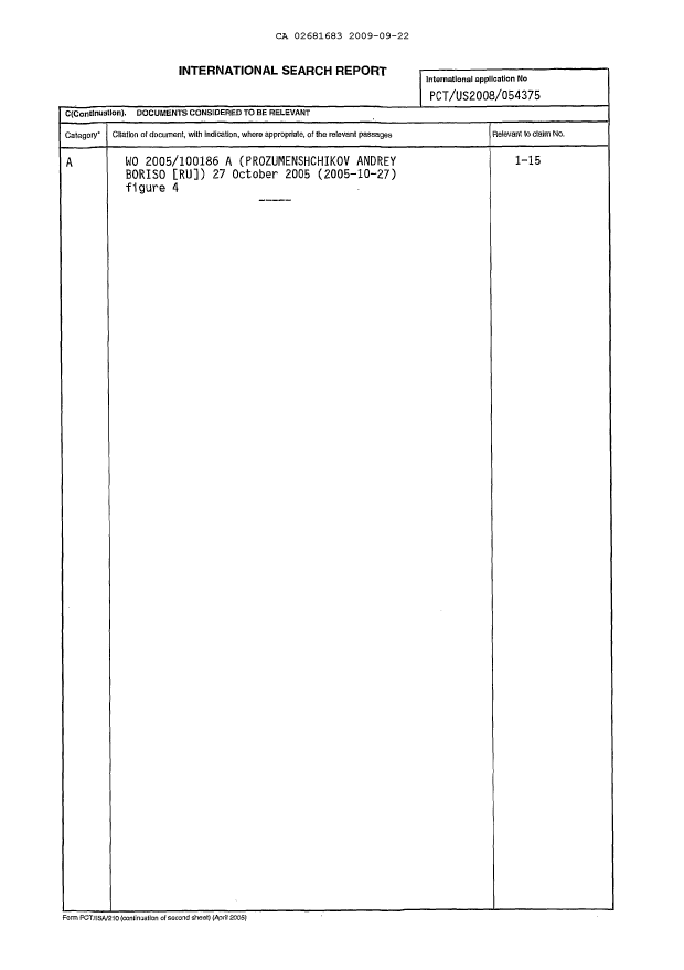 Document de brevet canadien 2681683. PCT 20090922. Image 2 de 3