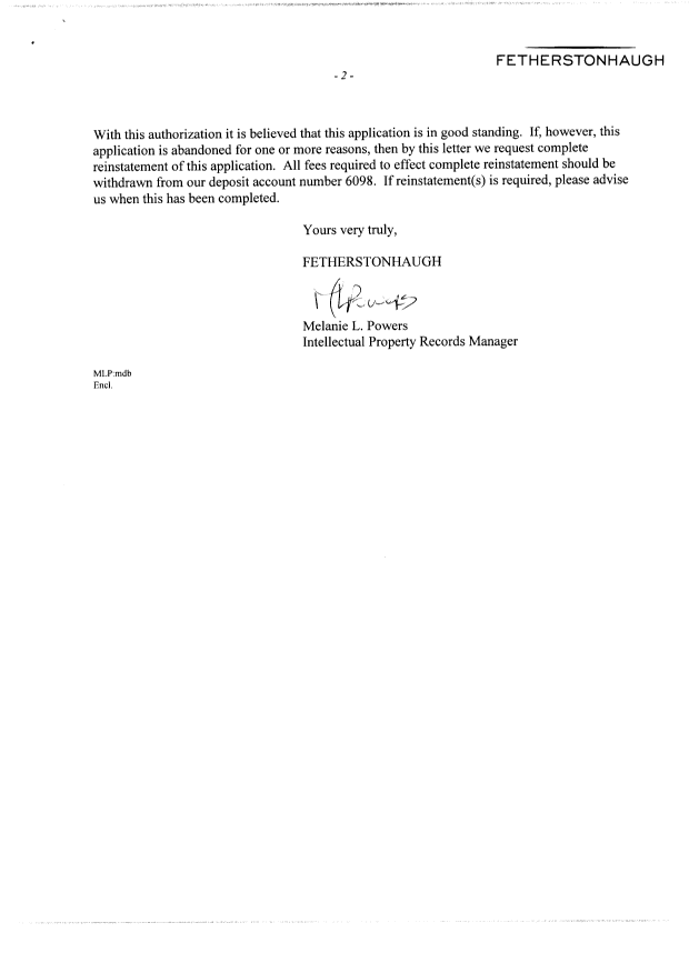 Document de brevet canadien 2683459. Correspondance 20100217. Image 2 de 3